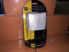 48 X BRAND NEW AA PACK OF 4 PONCHOS