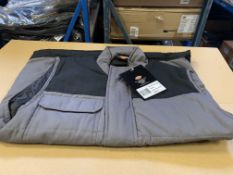 5 X BRAND NEW DICKIES EVERYDAY GREY/BLACK WORK PADDED WAISTCOAT SIZE SMALL RRP £35 EACH