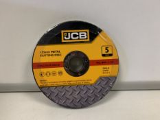 10 X BRAND NEW PACKS OF JCB 125MM METAL CUTTING DISKS