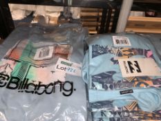 (NO VAT) 15 X BRAND NEW BILLABONG CHILDRENS T SHIRTS IN VARIOUS STYLES AND SIZES RRP £15 EACH