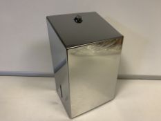 5 X BRAND NEW BOXED MULTIFLAT TOILET TISSUE DISPENSER POLISHED STEEL RRP £60 EACH (632/23)