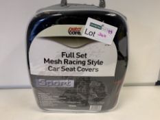 4 X BRAND NEW AUTOCARE FULL SET OF MESH RACING STYLE CAR SEAT COVERS (749/23)