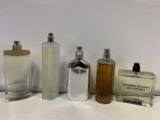 5 X TESTER PERFUMES 90-100% FULL INCLUDING CALVIN KLEIN, ARDEN BEAUTY, ETC