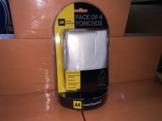 48 X BRAND NEW AA PACK OF 4 PONCHOS