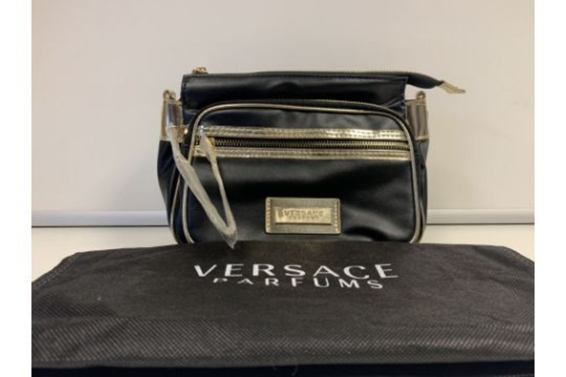 3 X BRAND NEW VERSACE PARFUMS BAG WITH ATTACHABLE STRAP