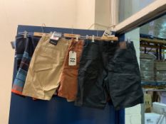 15 X VARIOUS BRAND NEW BILLABONG SHORTS IN VARIOUS STYLES AND SIZES RRP £32 EACH