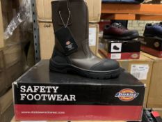 5 X BRAND NEW BOXED DICKIES STAFFORD SAFETY RIGGER BOOTS IN VARIOUS SIZES BROWN RRP £70 EACH