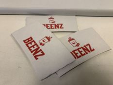 25000 X BEENZ MEDIUM WHITE CUP WRAPS IN 25 BOXES (689/23)