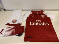 (NO VAT) 8 X BRAND NEW CHILDRENS ARSENAL FC FULL KIT AGE 3-4 YEARS PUMA