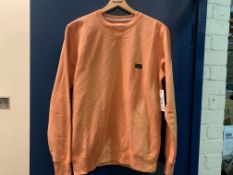 9 X BRAND NEW BILLABONG ALL DAY CREW BURNT ORANGE JUMPERS IN VARIOUS SIZES RRP £45 EACH