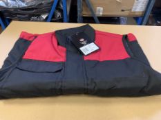 5 X BRAND NEW DICKIES EVERYDAY BLACK/RED WORK PADDED WAISTCOAT SIZE SMALL RRP £30 EACH