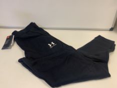 7 X BRAND NEW CHILDRENS UNDER ARMOUR BLACK JOGGERS SIZE 15-16
