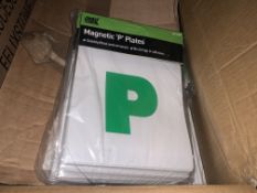 150 X BRAND NEW LEARNER DRIVER MAGNETIC P PLATES