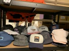 25 X BRAND NEW BILLABONG, ELEMENT, RVCA CAPS IN VARIOUS STYLES TOTAL RRP £600