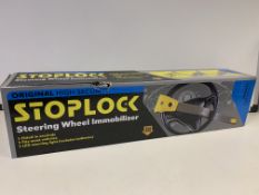 5 X BRAND NEW STOPLOCK STEERING WHEEL IMOBILISERS