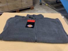 10 X BRAND NEW DICKIES GREY MEDIUM SIZE OAKFIELD FLEECE JACKETS RRP £25 EACH