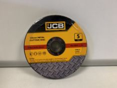 10 X BRAND NEW PACKS OF JCB 125MM METAL CUTTING DISKS