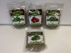 60 X BRAND NEW SEED BAGS INCLUDING BASIL, TOMATO, OREGANO ETC