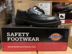 6 X BRAND NEW BOXED DICKIES EXEC SAFETY SHOES BLACK SIZE 6 RRP £60