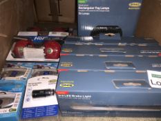 RING AUTOMOTIVE LOT INCLUDING BRAKE LIGHTS, FOG LAMPS, HORNS, ETC