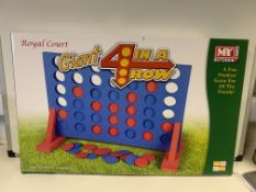 12 X BRAND NEW ROYAL COURT GIANT 4 IN A ROW GAMES IN 2 BOXES