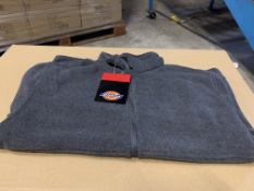 10 X BRAND NEW DICKIES GREY XXXL SIZE OAKFIELD FLEECE JACKETS RRP £25 EACH