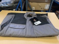 4 X BRAND NEW DICKIES EVERYDAY GREY/BLACK WORK PADDED WAISTCOAT SIZE XXXL RRP £35 EACH