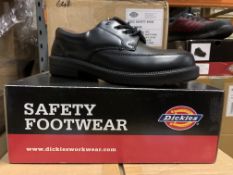 6 X BRAND NEW BOXED DICKIES EXEC SAFETY SHOES BLACK SIZE 6 RRP £60