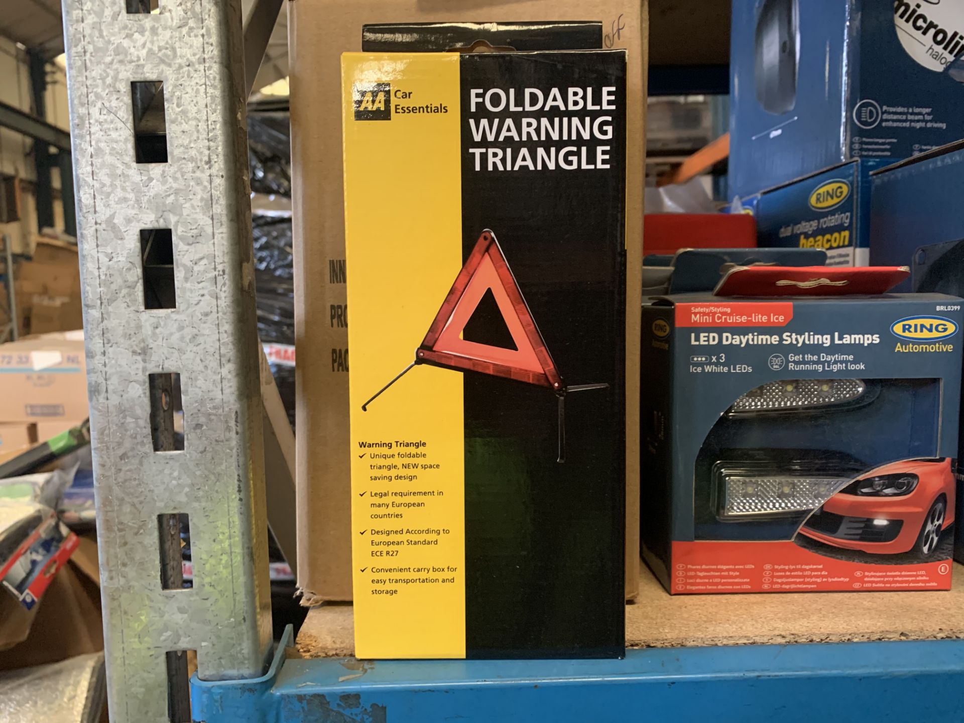 12 X BRAND NEW AA FOLDABLE WARNING TRIANGLES