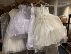 4 X CHILDRESN BRIDESMAID DRESSES
