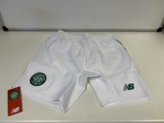 (NO VAT) 6 X BRAND NEW CHILDRENS CELTIC FC NEW BALANCE SHORTS SIZE XLB