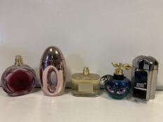 5 X TESTER PERFUMES 90-100% FULL INCLUDING LOEWE, MONT BLANC ETC