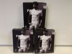 5 X BRAND NEW PACKS OF 2 FARAH CLASSIX WHITEB UNDER LAYER T SHIRTS SIZE 5XL