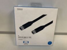 36 X BRAND NEW TESCO 5M STAELLITE CABLE (F-TYPE) (211/23)