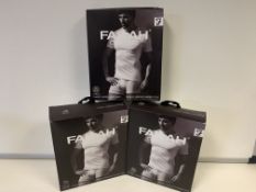 5 X BRAND NEW PACKS OF 2 FARAH CLASSIX WHITEB UNDER LAYER T SHIRTS SIZE 5XL