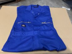 11 X BRAND NEW DICKIES REDHAWK JUNIOR ZIP FRONT COVERALLS SIZE 34 RRP £32.50 EACH