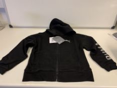 (NO VAT) 5 X BRAND NEW CHILDRENS BLACK PUMA HOODIES SIZE 5/6 YEARS