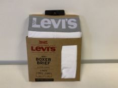 30 X BRAND NEW LEVIS WHITE BOXER SHORTS SIZE XL