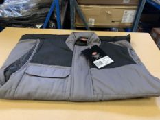 5 X BRAND NEW DICKIES EVERYDAY GREY/BLACK WORK PADDED WAISTCOAT SIZE SMALL RRP £35 EACH