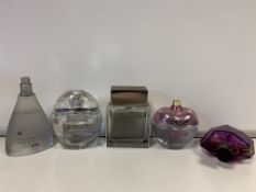 5 X TESTER PERFUMES 90-100% FULL INCLUDING CALVIN KLEIN, DIESEL ETC