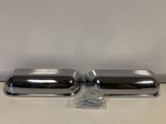 60 X BRAND NEW BOXED PACKS OF 2 CHROME CUP HANDLES IN 5 BOXES