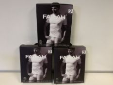 5 X BRAND NEW PACKS OF 2 FARAH CLASSIX WHITEB UNDER LAYER T SHIRTS SIZE 3XL