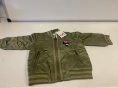 (NO VAT) 9 X BRAND NEW KIDS DIVISION BABY BOMBER JACKETS AGE 6-9 MONTHS