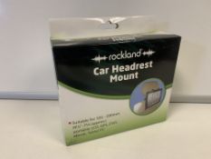 72 X BRAND NEW ROCKLAND CAR HEADREST MOUNTS IN 2 BOXES