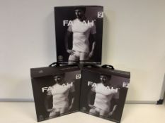 5 X BRAND NEW PACKS OF 2 FARAH CLASSIX WHITEB UNDER LAYER T SHIRTS SIZE MEDIUM