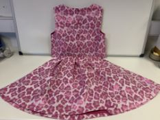 16 X BRAND NEW THE KIDS DIVISION PINK LEOPARD PRINT FULL OUTFIT (SKIRT AND TOP) AGE 15