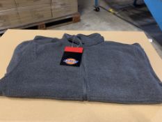 10 X BRAND NEW DICKIES GREY MEDIUM SIZE OAKFIELD FLEECE JACKETS RRP £25 EACH