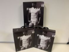 5 X BRAND NEW PACKS OF 2 FARAH CLASSIX WHITEB UNDER LAYER T SHIRTS SIZE 5XL