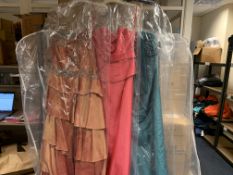 3 X BRIDESMAID DRESSES IN VARIOUS STYLES AND SIZES