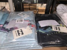 (NO VAT) 12 X BRAND NEW BILLABONG CHILDRENS T SHIRTS IN VARIOUS STYLES AND SIZES RRP £15 EACH